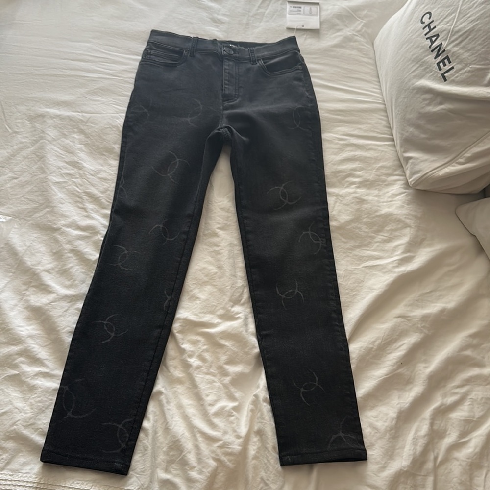 20B CHANEL skinny leg jeans size 36 - Picture 12 of 16